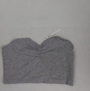 ASOS Gray The Crop Bandeau 2 NEW Coquette Girl Bratz Cosplay Fairycore Festival
